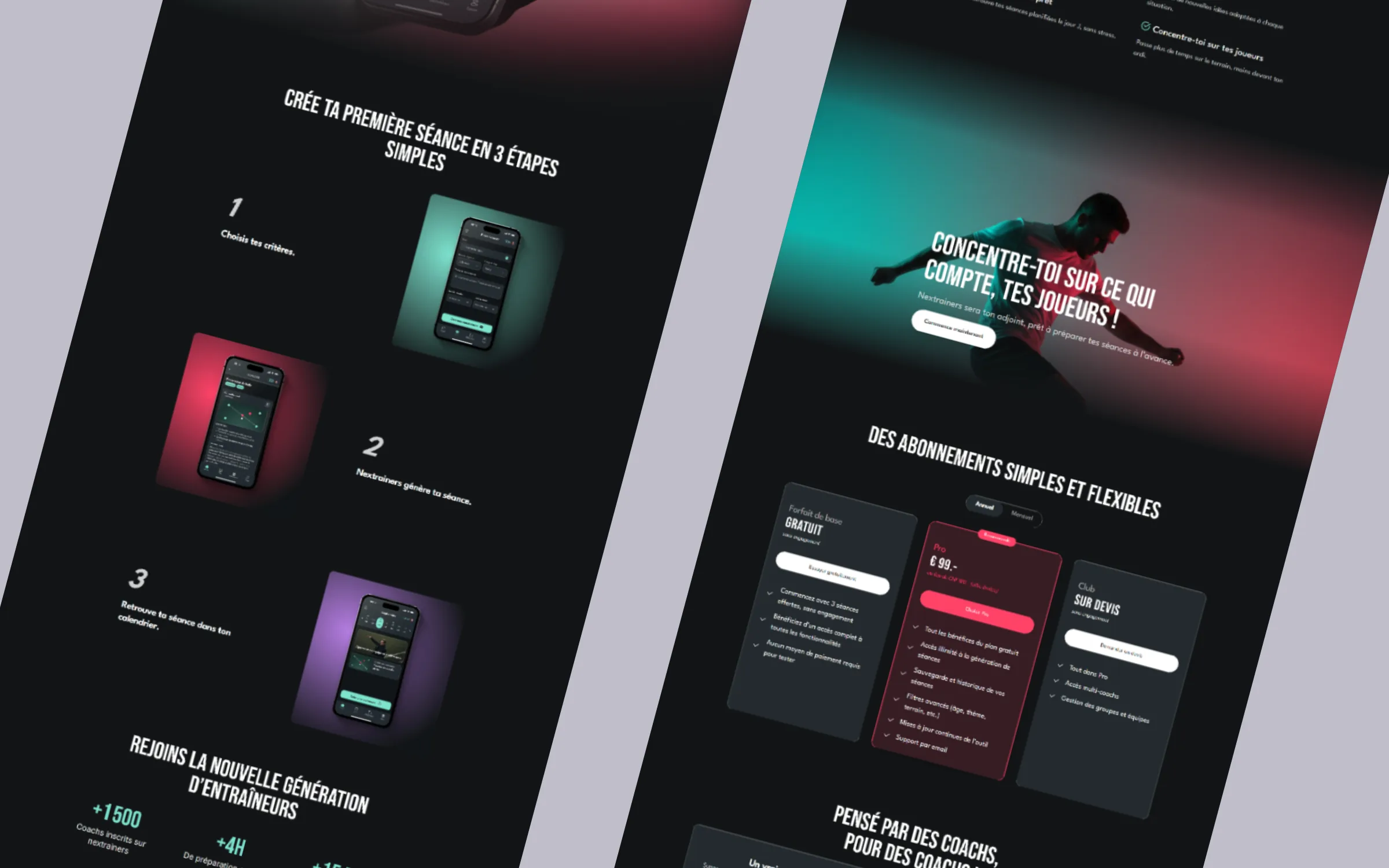 Nextrainers - site web