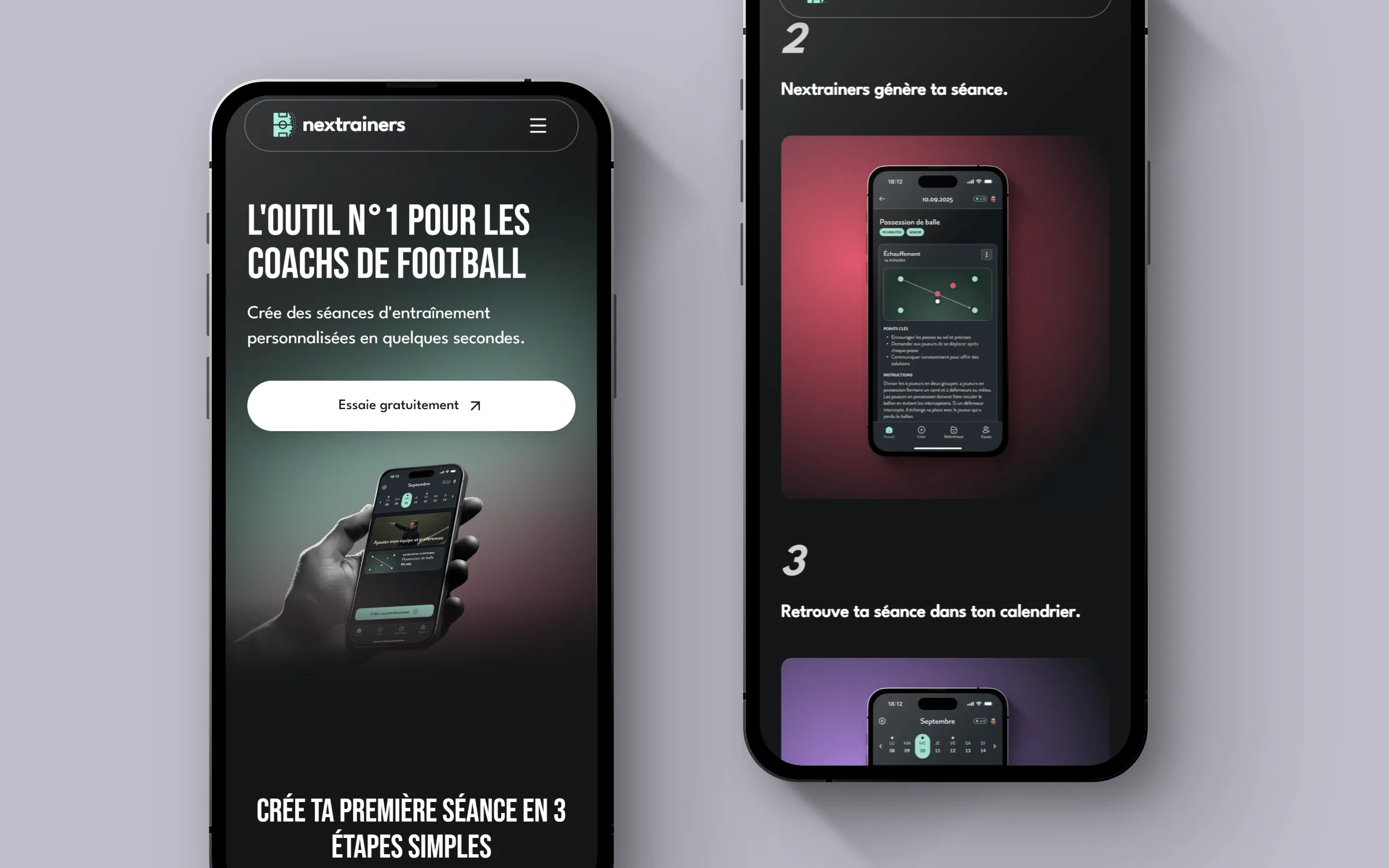 Nextrainers - site web