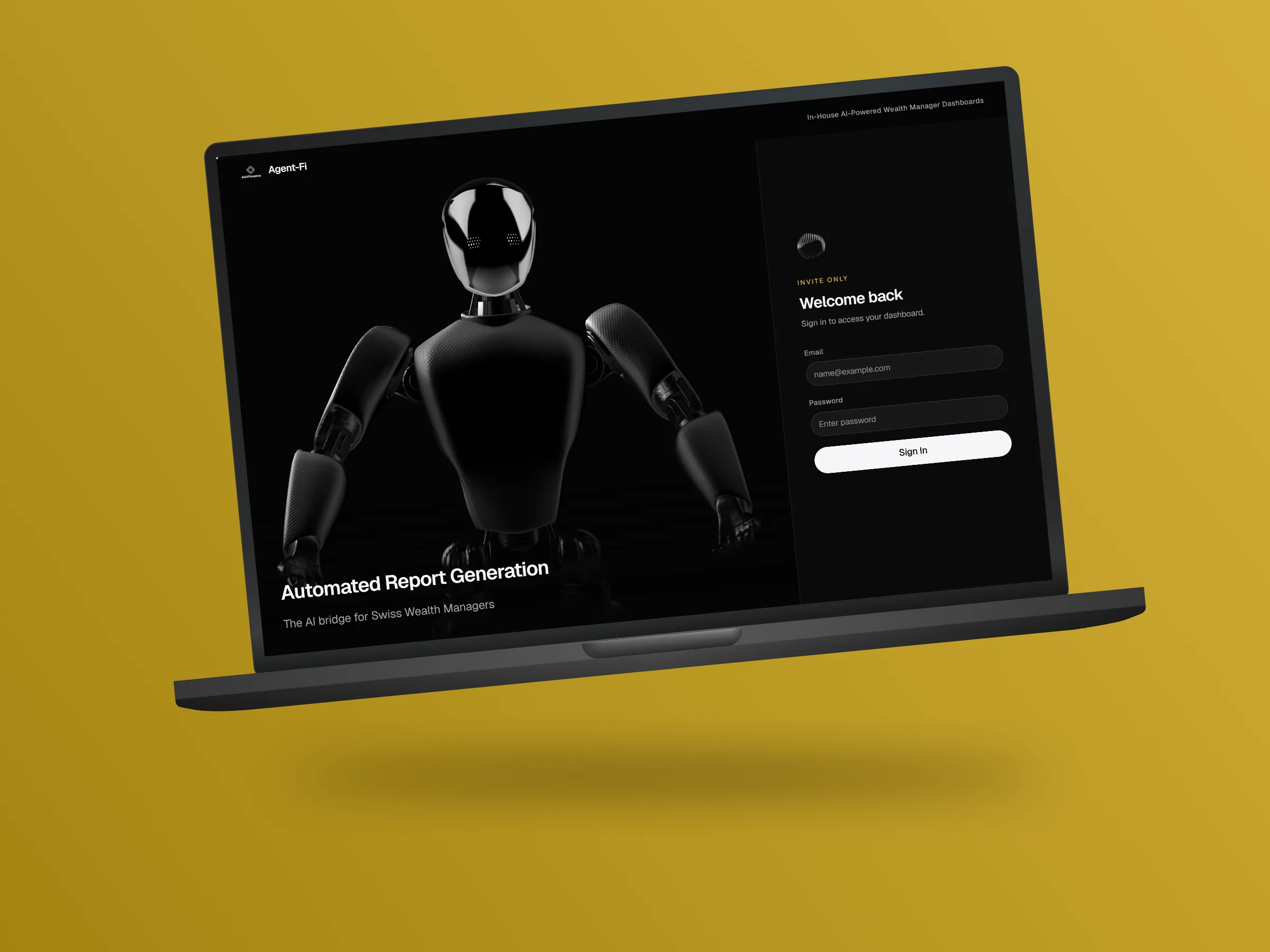 Agent-Fi - Portail de rapports financiers